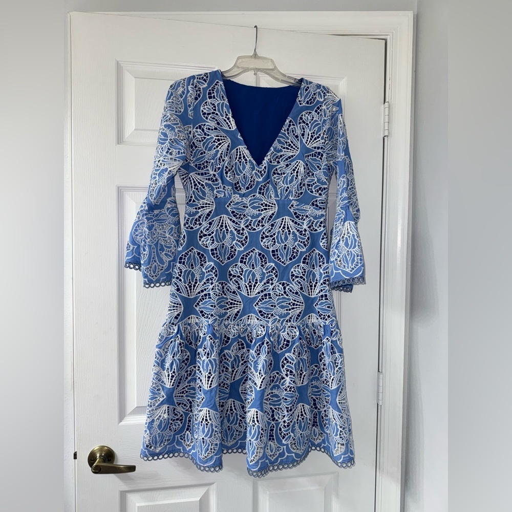 Gorgeous Blue Lace Boston Proper Dress! - Picture 2 of 6